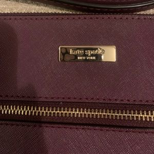 kate spade red leather crossbody!!